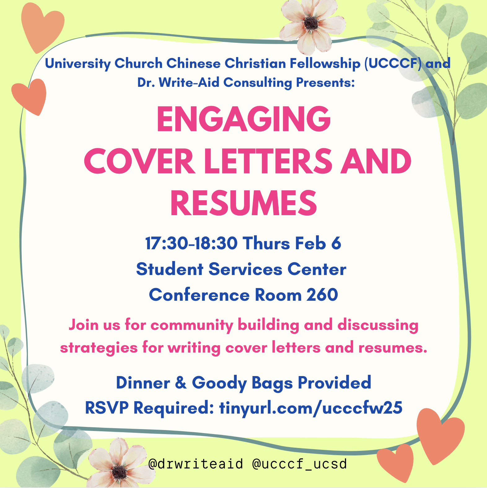 Workshop Event: Engaging Cover Letters & Resumes