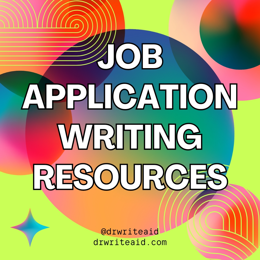 Job Application Writing Resources