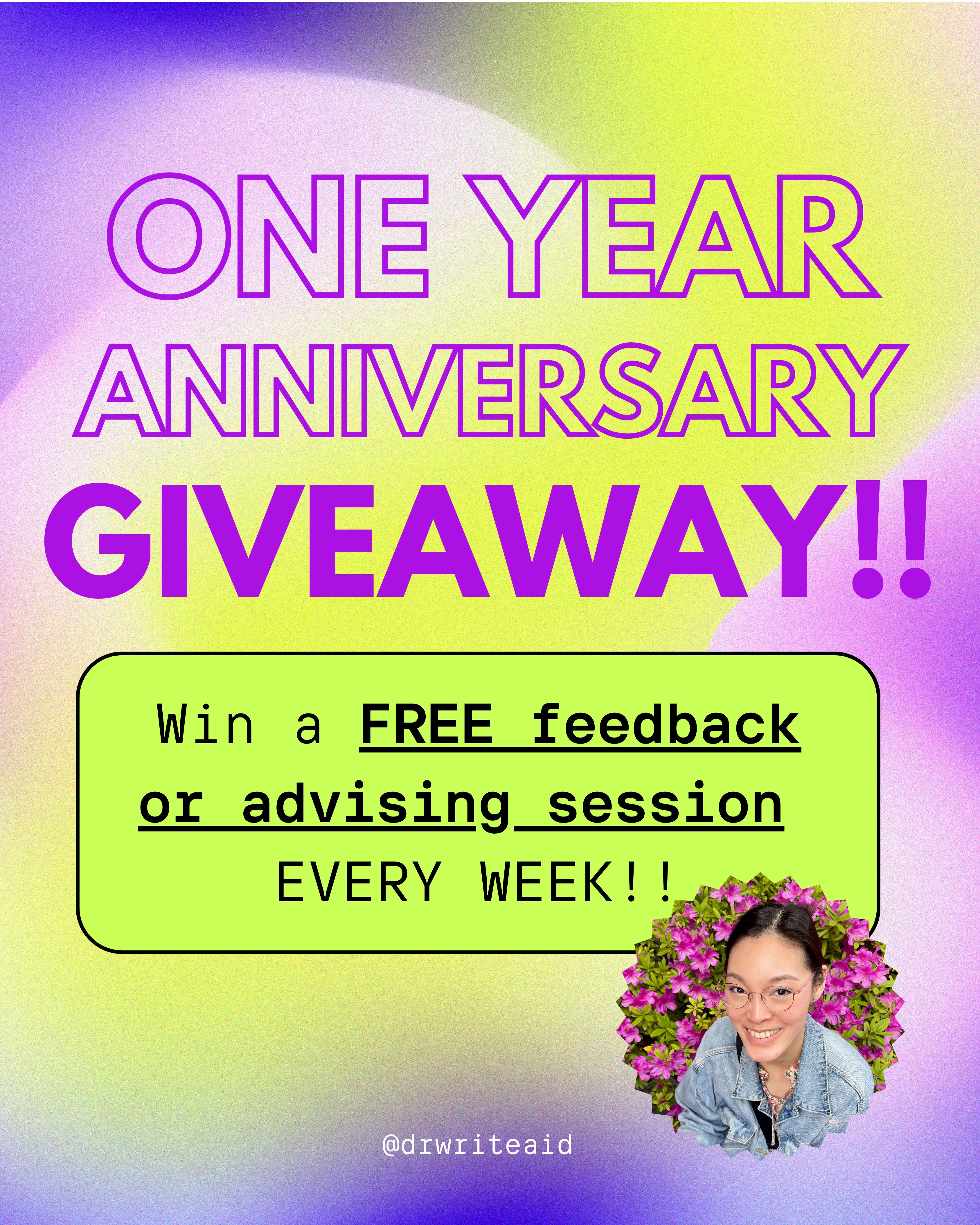 Dr. Write-Aid Consulting One Year Anniversary