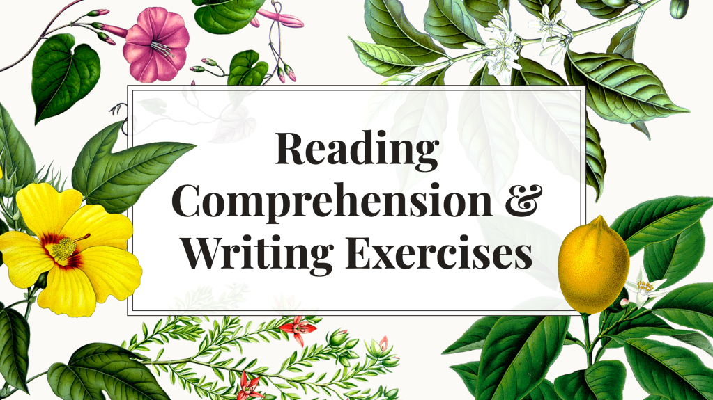 Reading Comprehension and Writing Exercises
